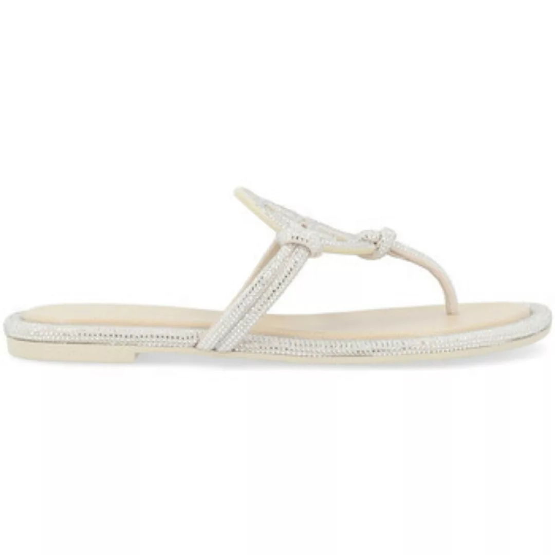 Tory Burch  Sandalen Sandale  Miller Weiches Grau mit Strasssteinen günstig online kaufen