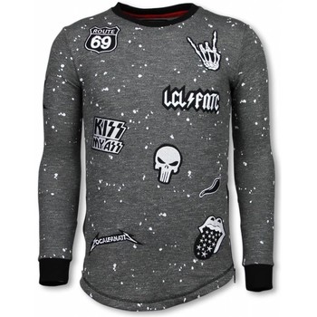 Local Fanatic  Sweatshirt Long Embriordry Patches Rockstar günstig online kaufen