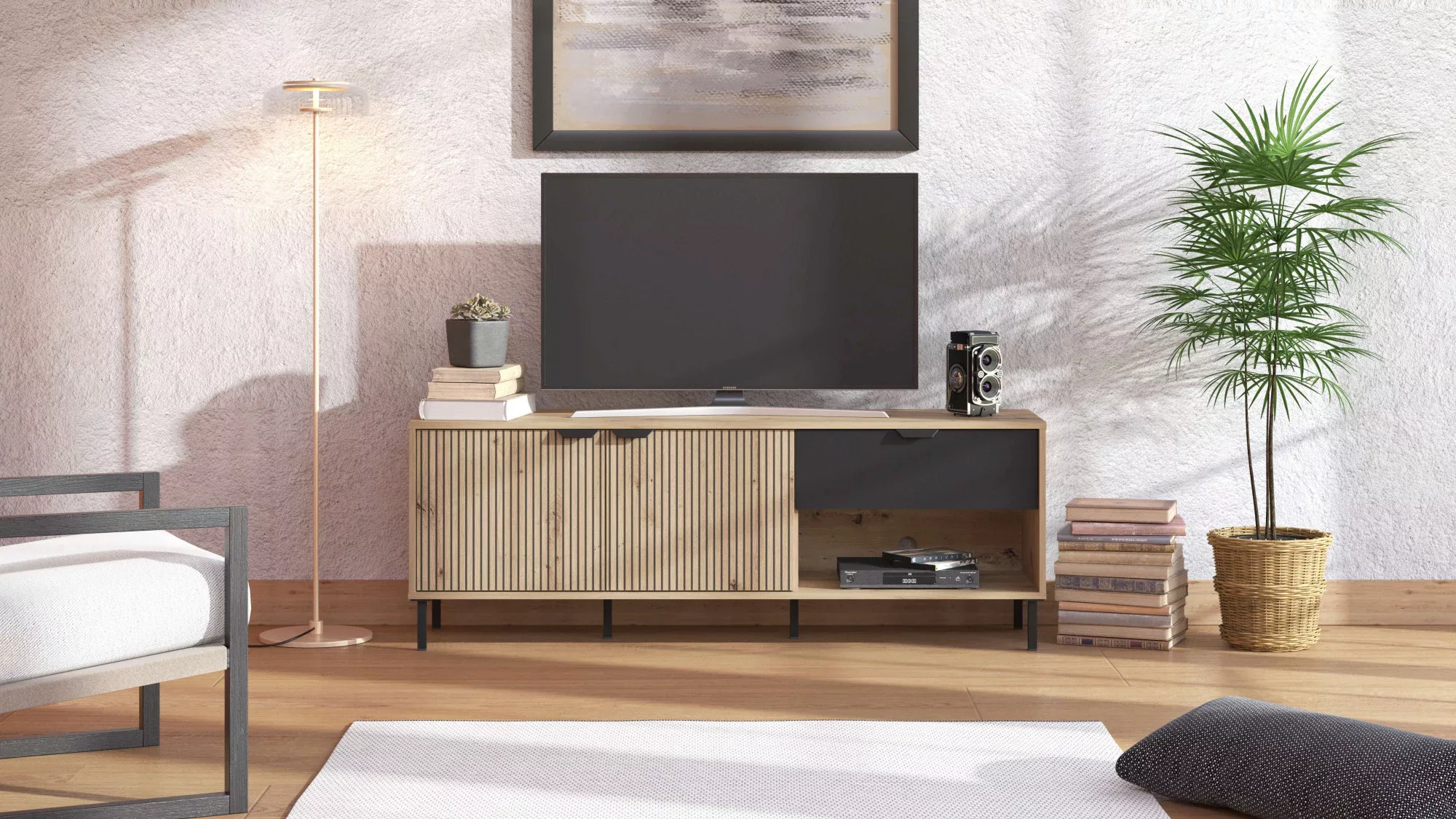 Home affaire TV-Board "Mayenne Lowboard, Breite 150 cm, TV-Schrank, TV-Stän günstig online kaufen