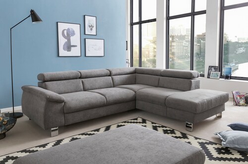 COTTA Polstergarnitur "Komaris L-Form", (Set), Set bestehend aus: Ecksofa m günstig online kaufen