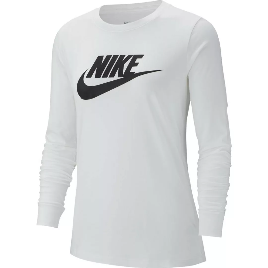 Nike Sportswear Essential Icon Futura Langarm-t-shirt S Black / White günstig online kaufen