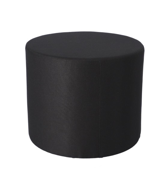 RONDO - Sitzwürfel / Pouf schwarz H: 42 cm D: 50 cm günstig online kaufen