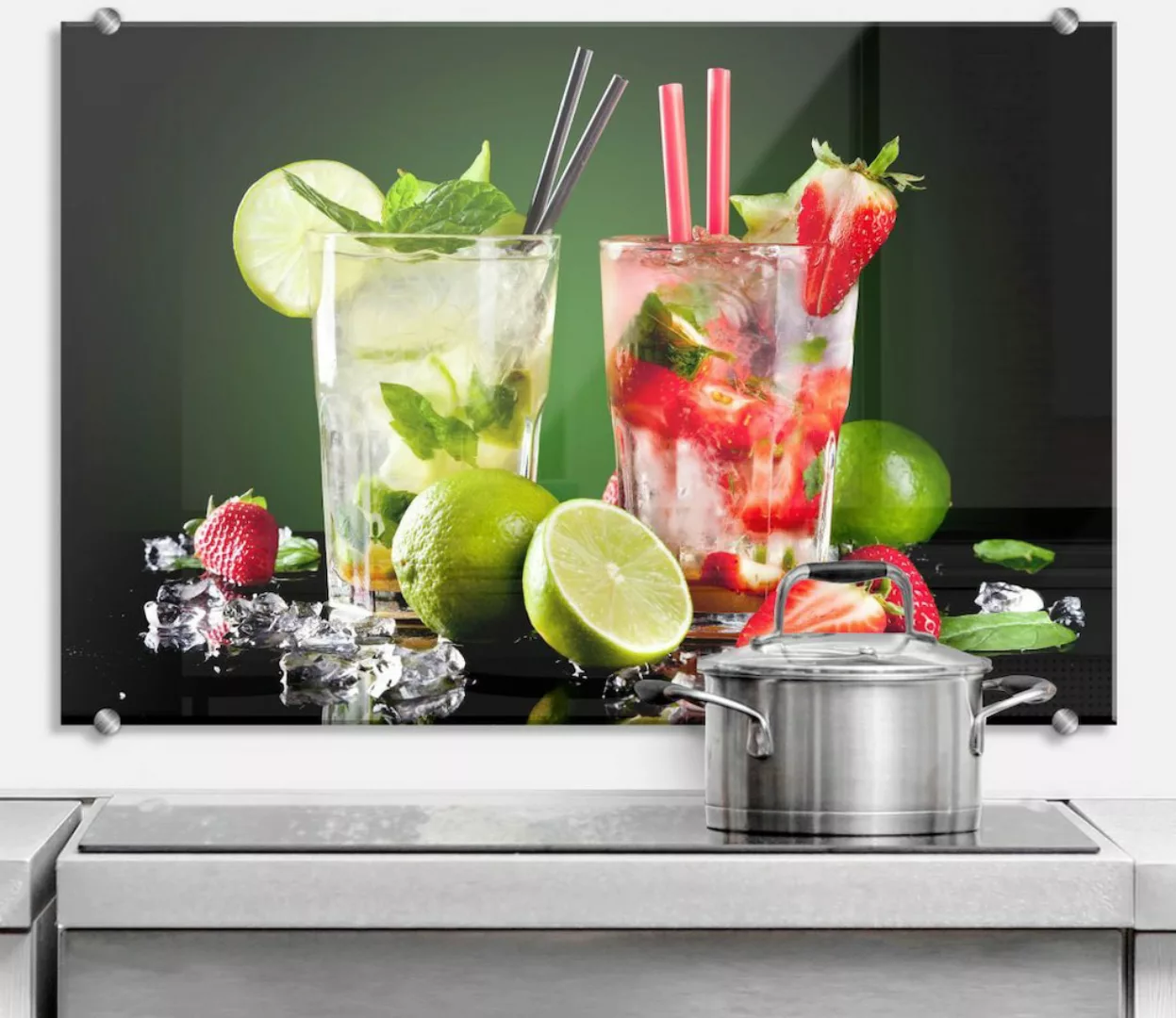 Wall-Art Küchenrückwand "3D Spritzschutz Cocktail Hour", (1 tlg.) günstig online kaufen