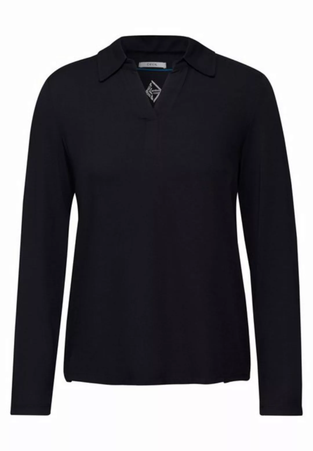 Cecil Langarm-Poloshirt günstig online kaufen