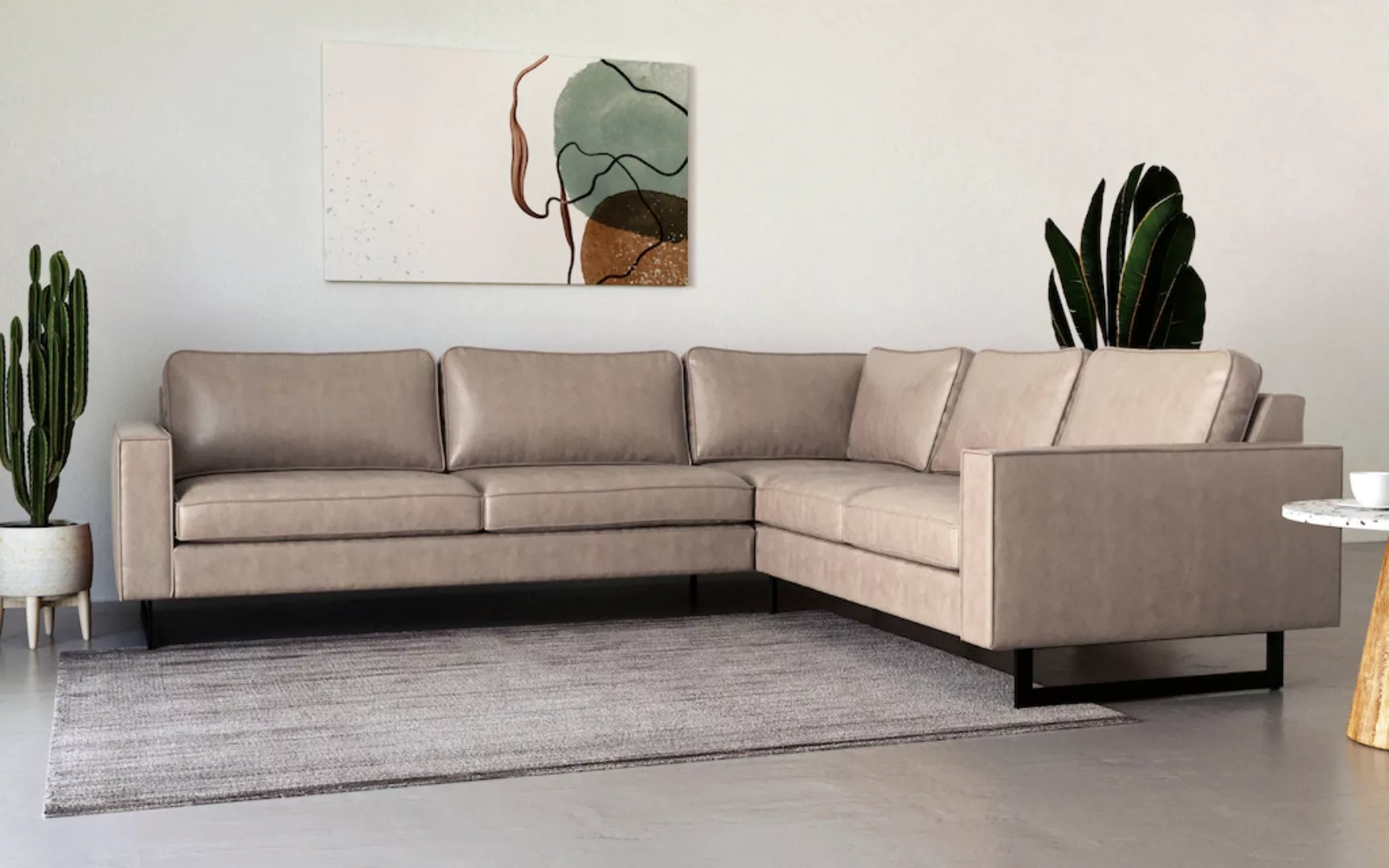 Places of Style Ecksofa Pinto, 250/290 cm, langer Schenkel, XXL, Ottomane, günstig online kaufen