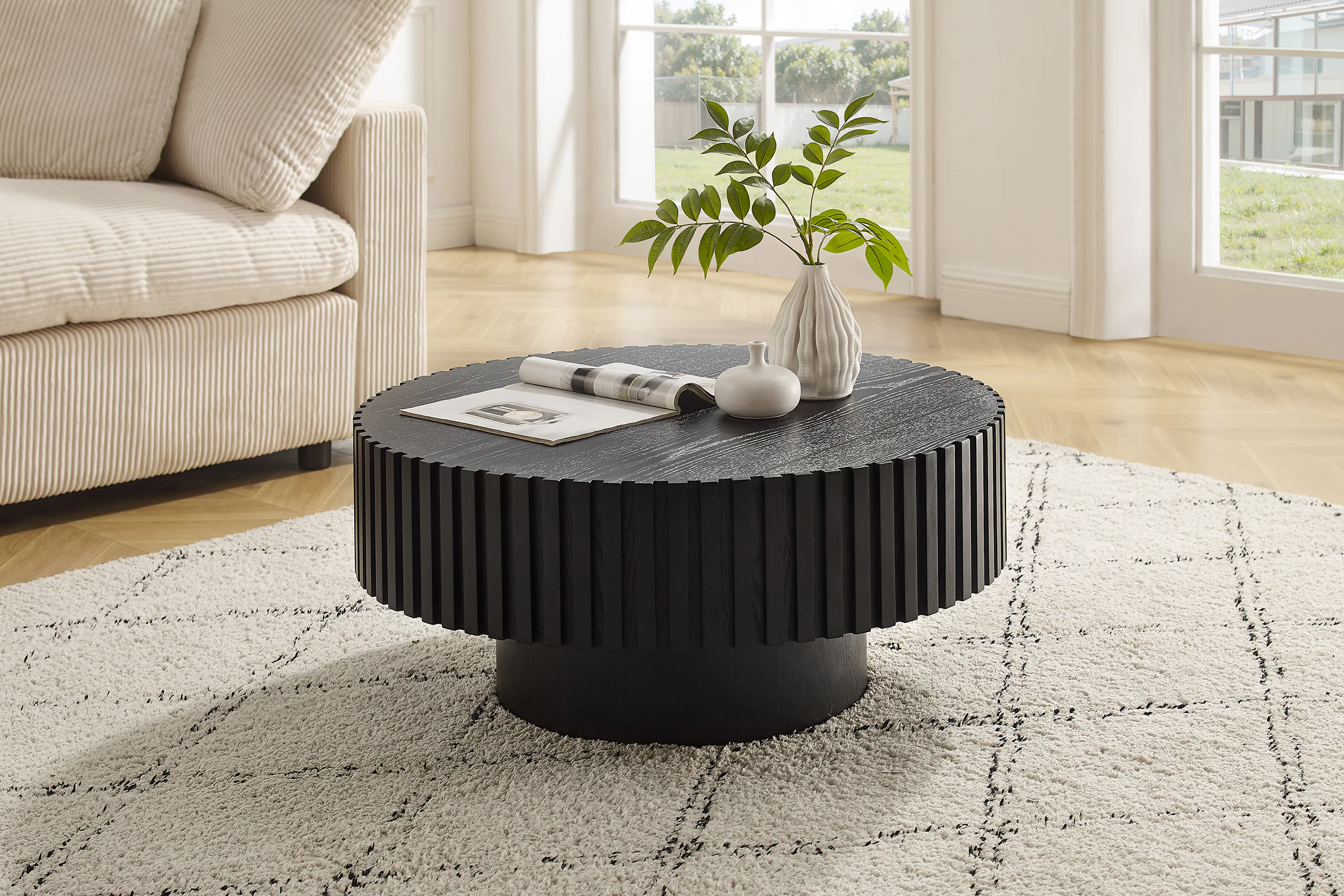 SalesFever Couchtisch, (1 St.), mit Massivholz-Lamellen günstig online kaufen