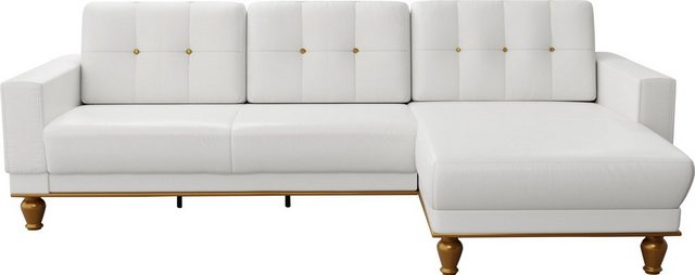 sit&more Ecksofa "Orient 5 V L-Form", mit Strass-Stein, wahlweise mit Bettf günstig online kaufen