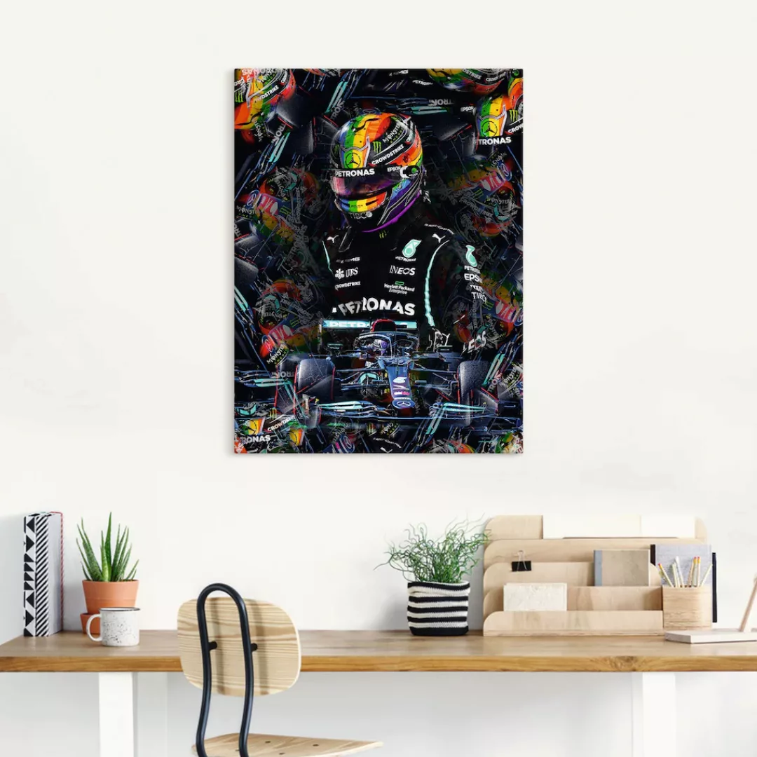 Artland Wandbild "Sir Lewis Hamilton Motorsportlegende", Bilder von Männern günstig online kaufen