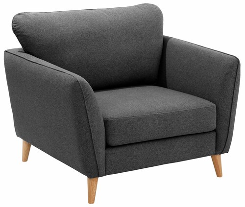 Home affaire Sessel »MARSEILLE«, Massivholzbeine Eiche, Landhausstil, Welle günstig online kaufen