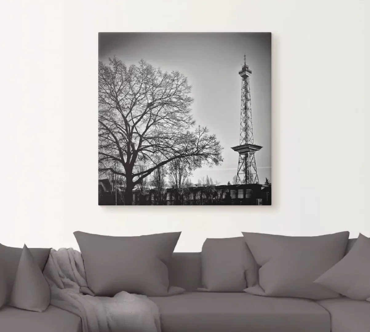 Artland Leinwandbild "Berlin Funkturm", Gebäude, (1 St.), auf Keilrahmen ge günstig online kaufen