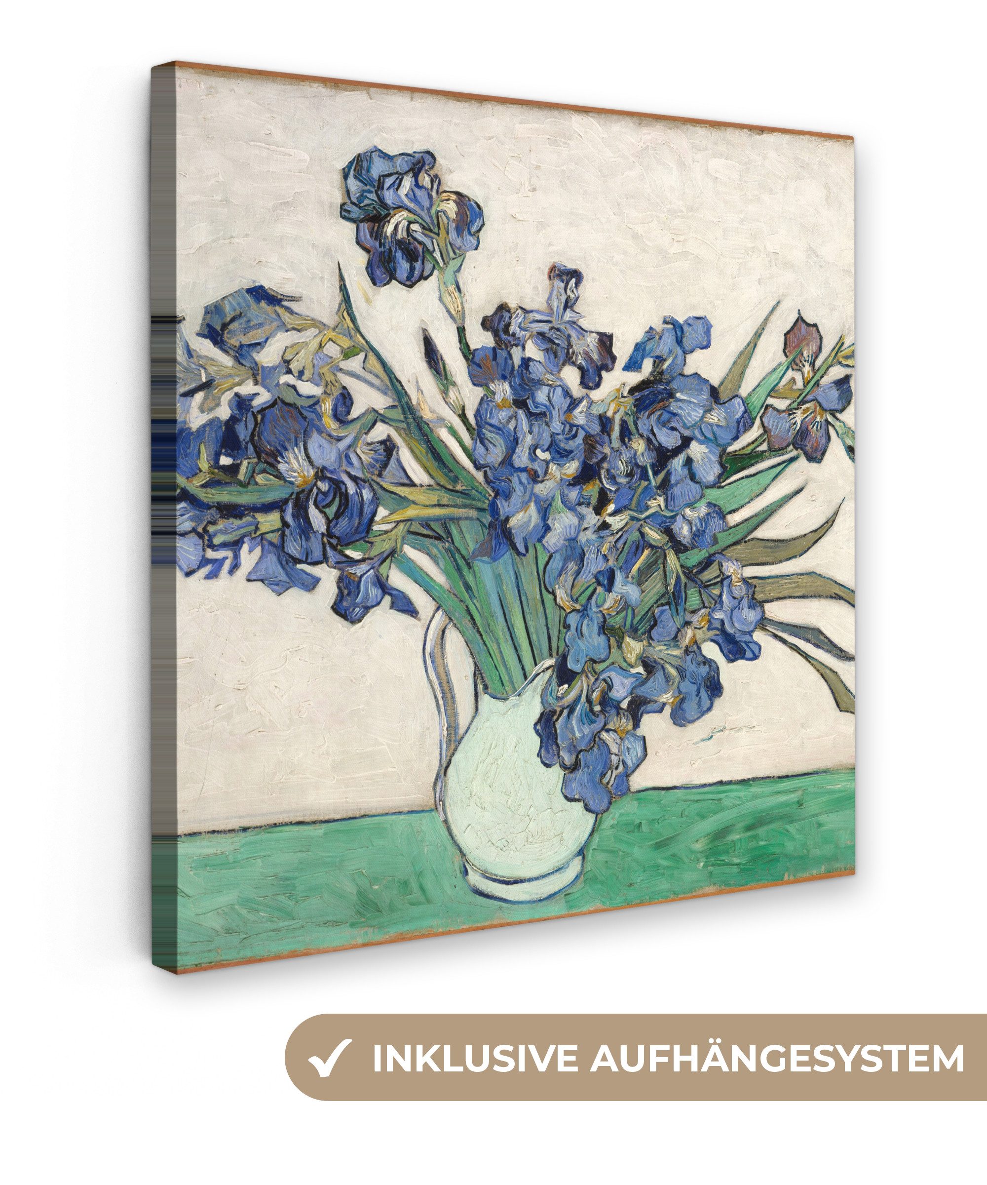 OneMillionCanvasses® Leinwandbild Stilleben mit Schwertlilien - günstig online kaufen