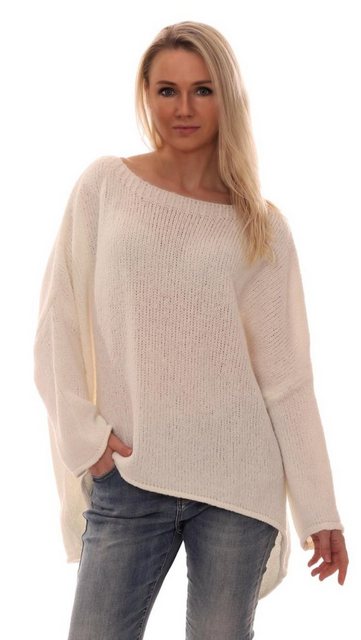 Charis Moda Strickpullover "Adriana" asymmetrischer Schnitt im Oversize Loo günstig online kaufen