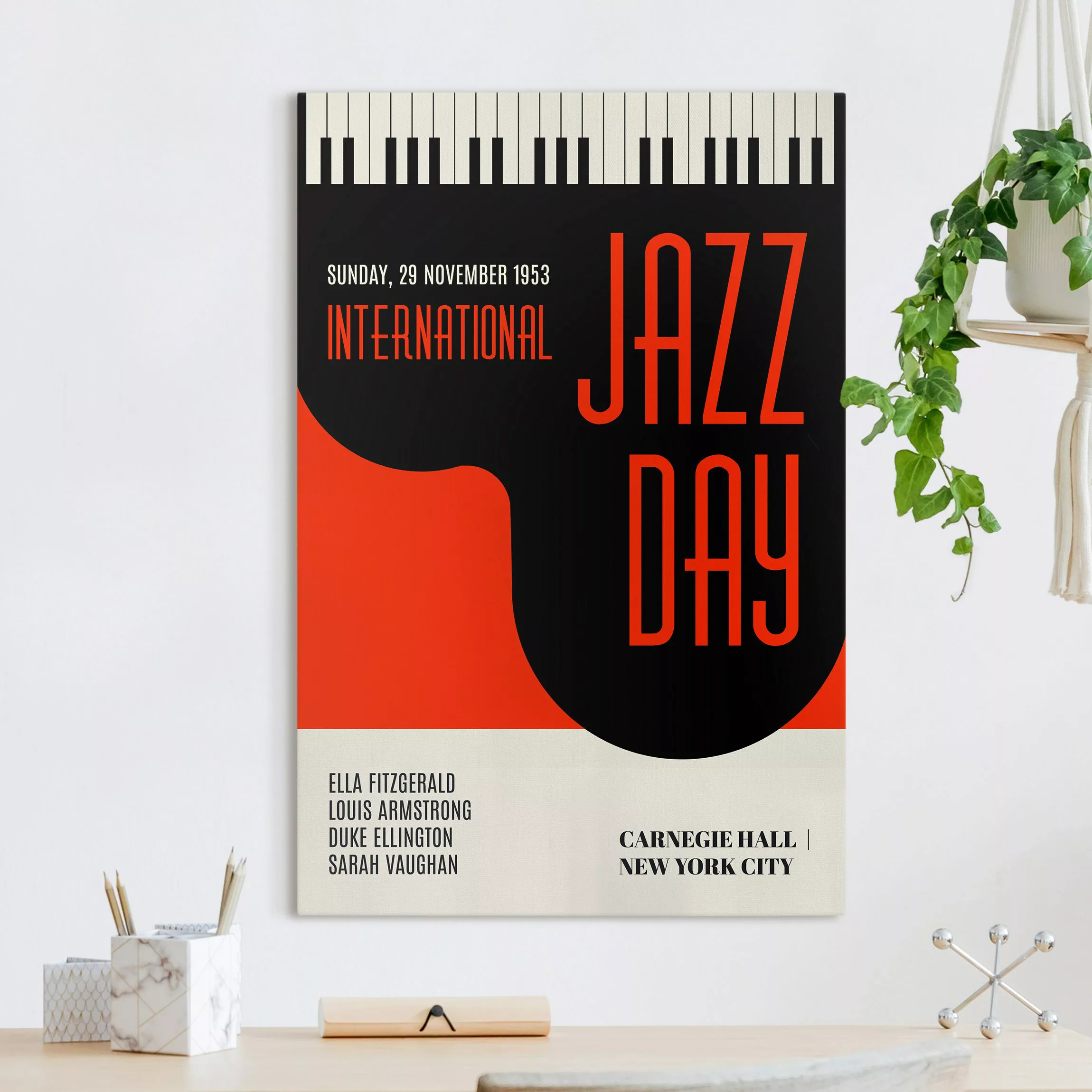 Leinwandbild Jazzy Days - Plakat günstig online kaufen