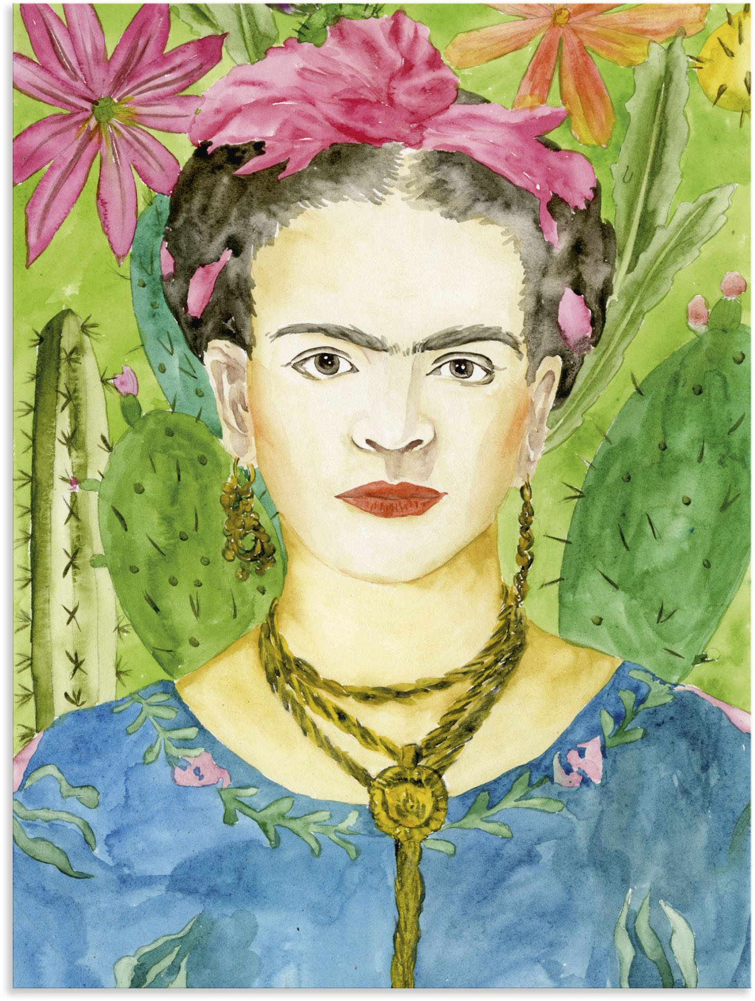 Artland Wandbild »Frida Kahlo II«, Bilder von Frauen, (1 St.), als Alubild, günstig online kaufen