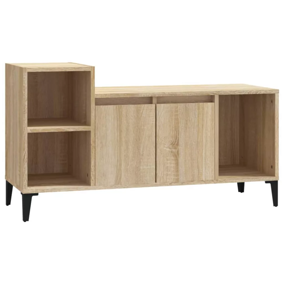 Vidaxl Tv-schrank Sonoma-eiche 100x35x55 Cm Holzwerkstoff günstig online kaufen