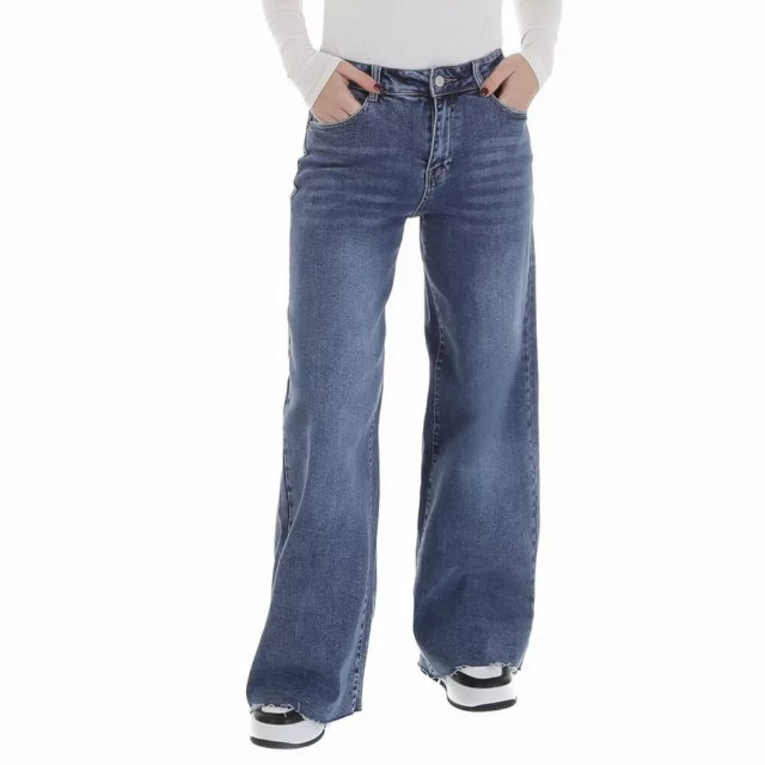 Ital-Design Weite Jeans Damen Freizeit (88836901) Destroyed-Look Stretch Hi günstig online kaufen