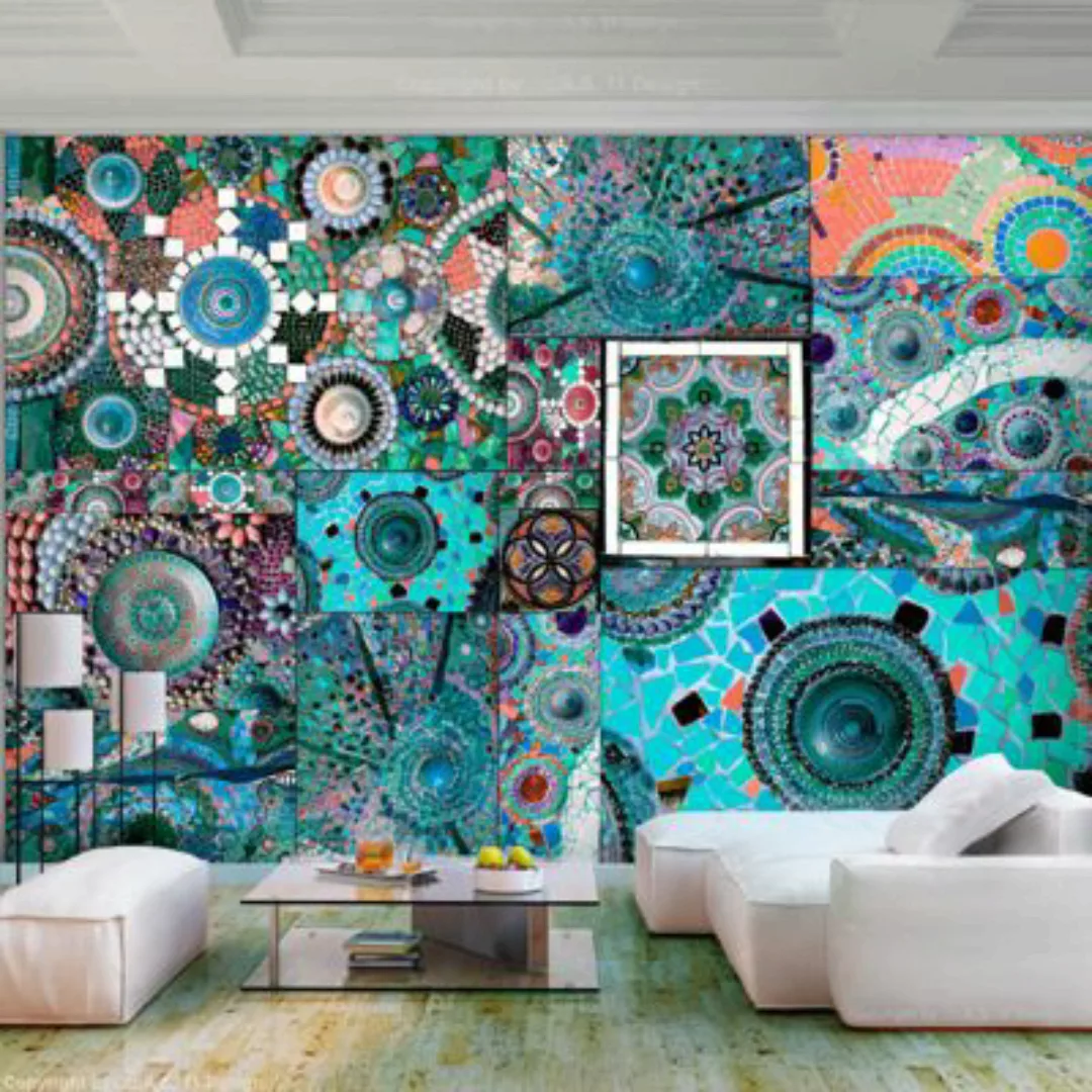 artgeist Fototapete Colourful Mosaic mehrfarbig Gr. 250 x 175 günstig online kaufen