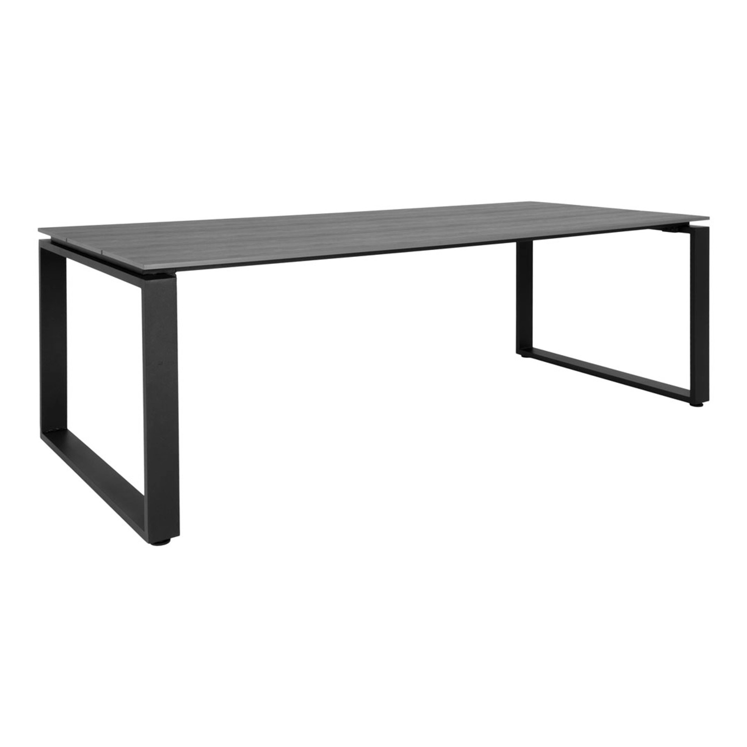 ebuy24 Denver Gartentisch 220 x 100 cm Grau Schwarz günstig online kaufen