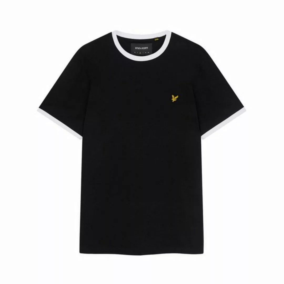 Lyle & Scott T-Shirt T-Shirt Lyle&Scott Ringer kontrastfarbene Bündchen günstig online kaufen