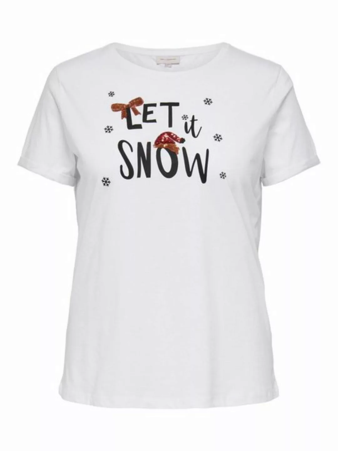 ONLY CARMAKOMA T-Shirt CARSNOW SS REG TEE JRS günstig online kaufen