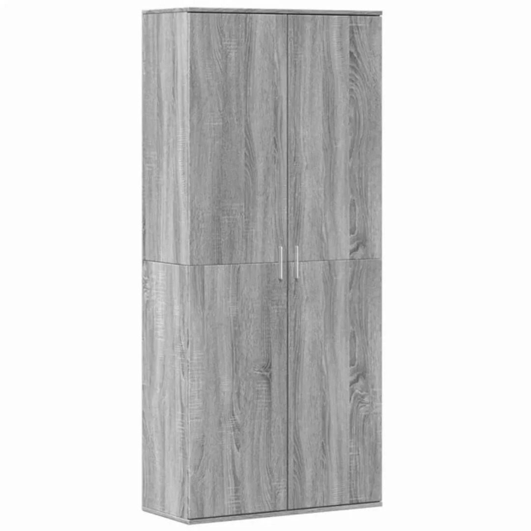 vidaXL Fächerschrank Highboard Grau Sonoma 80x35x180 cm Holzwerkstoff (1-St günstig online kaufen