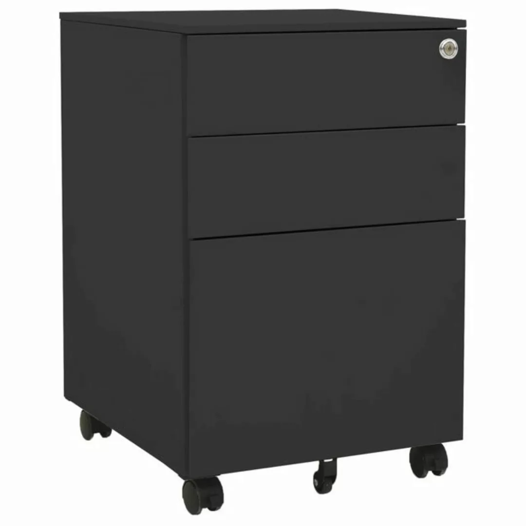 Aktenschrank Mit Rollen Anthrazit 39x45x60 Cm Stahl günstig online kaufen