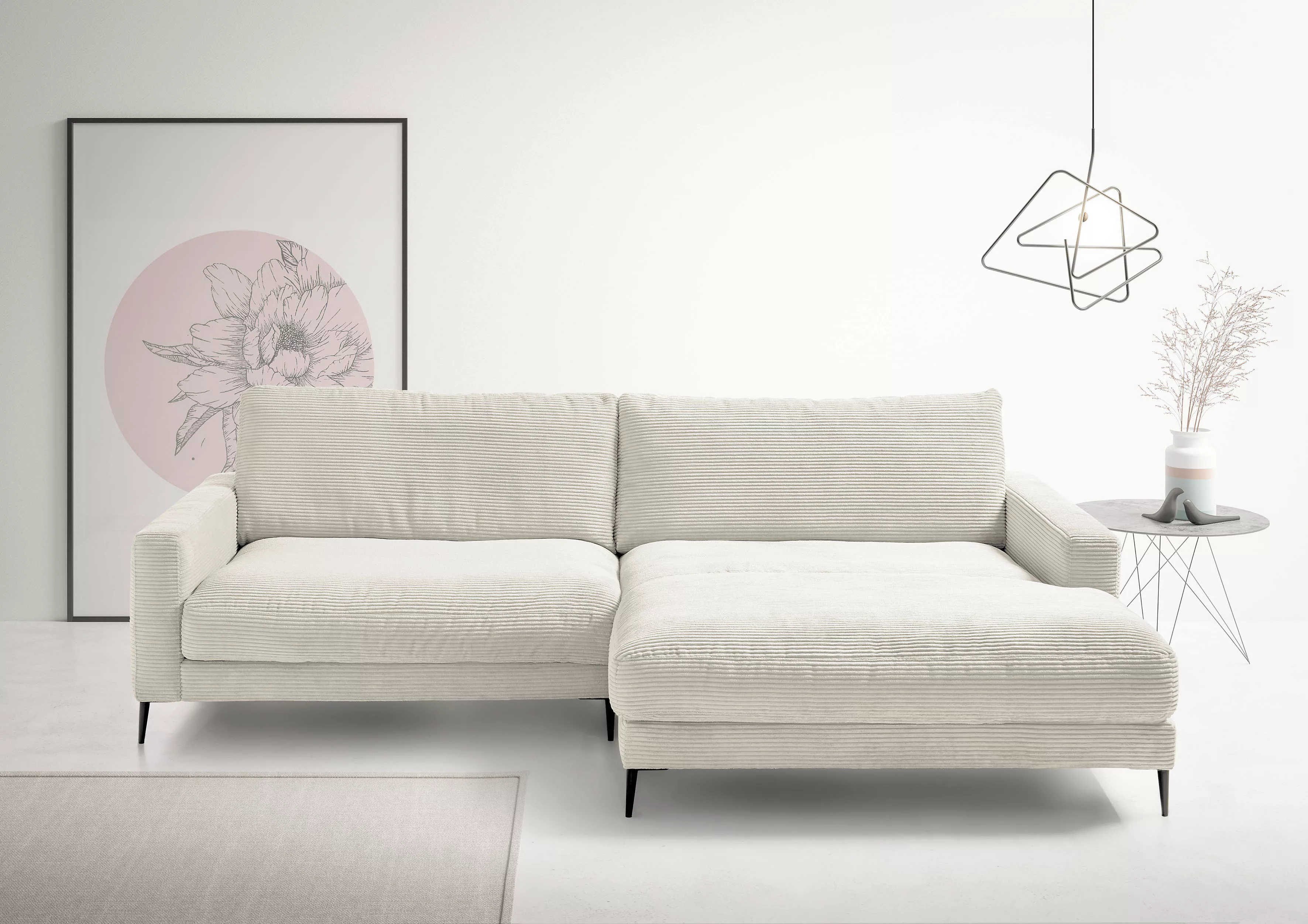 INOSIGN Ecksofa "Downtown, B/T/H: 272/190/84 cm L-Form", weicher Sitzkomfor günstig online kaufen