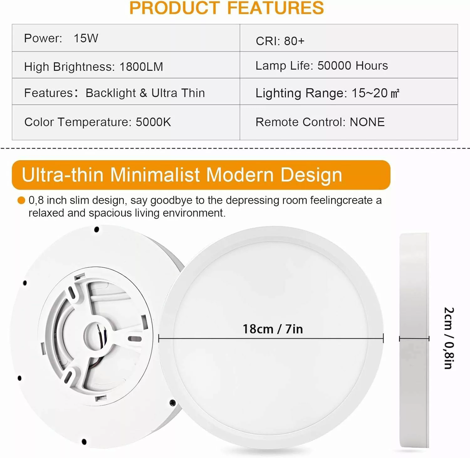 BRAIDOL Deckenleuchten LED Deckenlampe Flach Rund günstig online kaufen