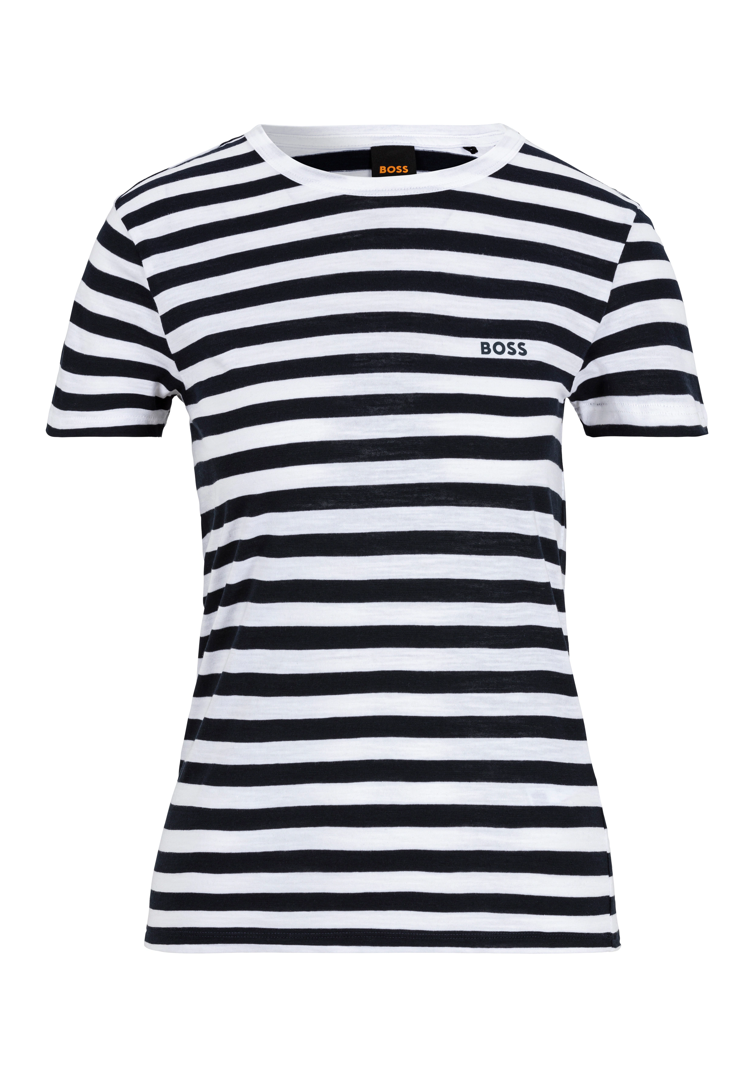 BOSS ORANGE T-Shirt C_Esla_Striped Premium Damenmode im gestreiften Design günstig online kaufen