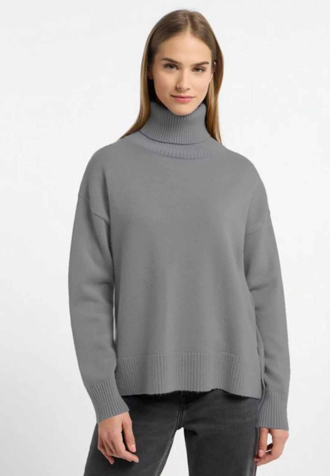 Frieda & Freddies NY Strickpullover Rollkragenpullover mit Farb- und Materi günstig online kaufen