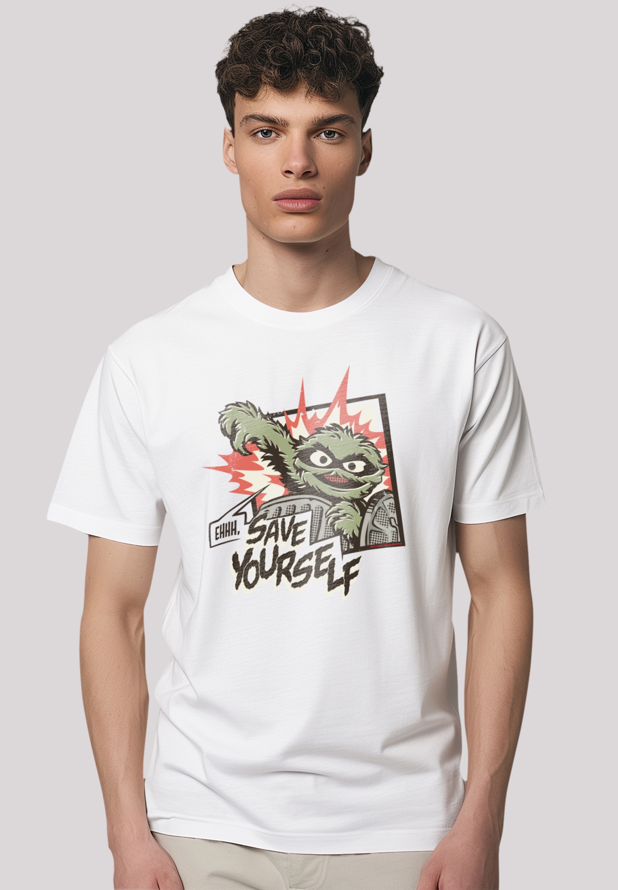 F4NT4STIC T-Shirt "Sesamstraße Oscar Save Yourself", Premium Qualität günstig online kaufen