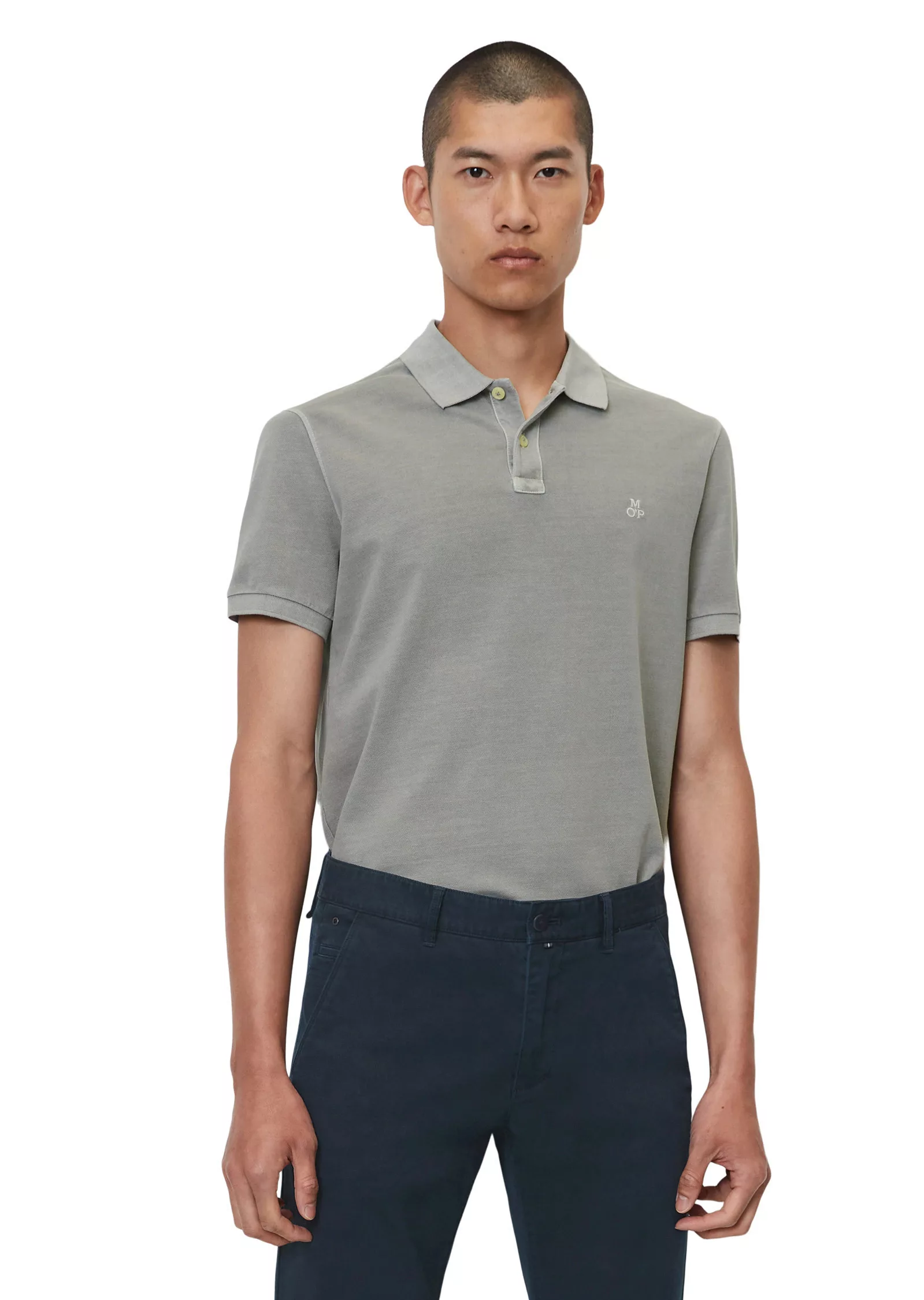 Marc O'Polo Poloshirt mit dezenter Logostickerei günstig online kaufen