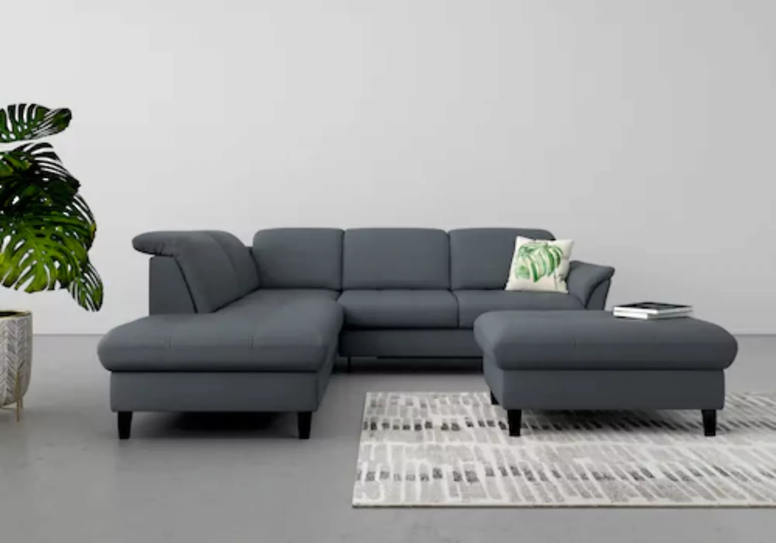 sit&more Ecksofa »Maggiore L-Form«, wahlweise mit Kopfteilverstellung, Bett günstig online kaufen