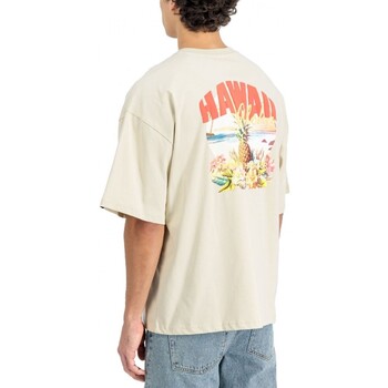 Alpha Industries  T-Shirts & Poloshirts Hawaii Aloha Rckenprint T-Shirt Wei günstig online kaufen