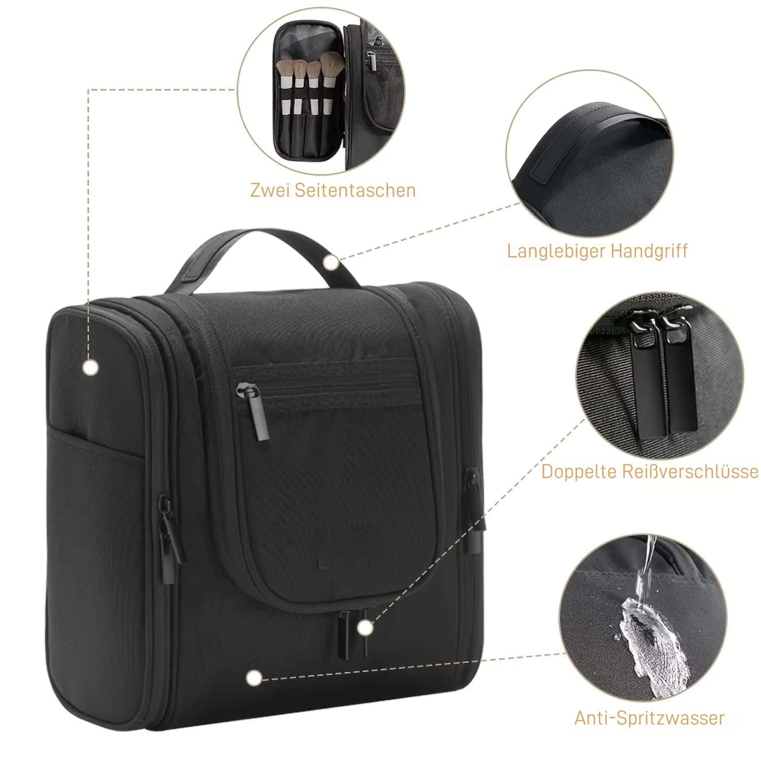 ibettertec Kulturbeutel Wasserdicht Kulturbeutel Reise Kosmetiktasche günstig online kaufen