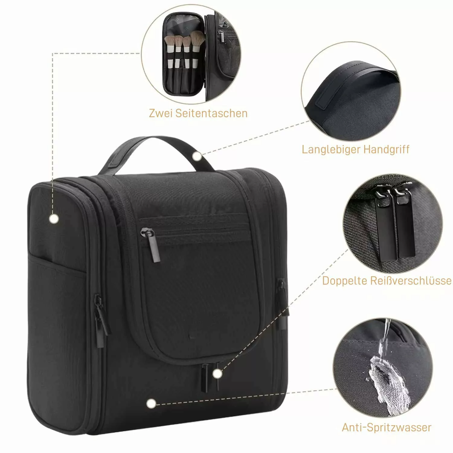 ibettertec Kulturbeutel Wasserdicht Kulturbeutel Reise Kosmetiktasche günstig online kaufen