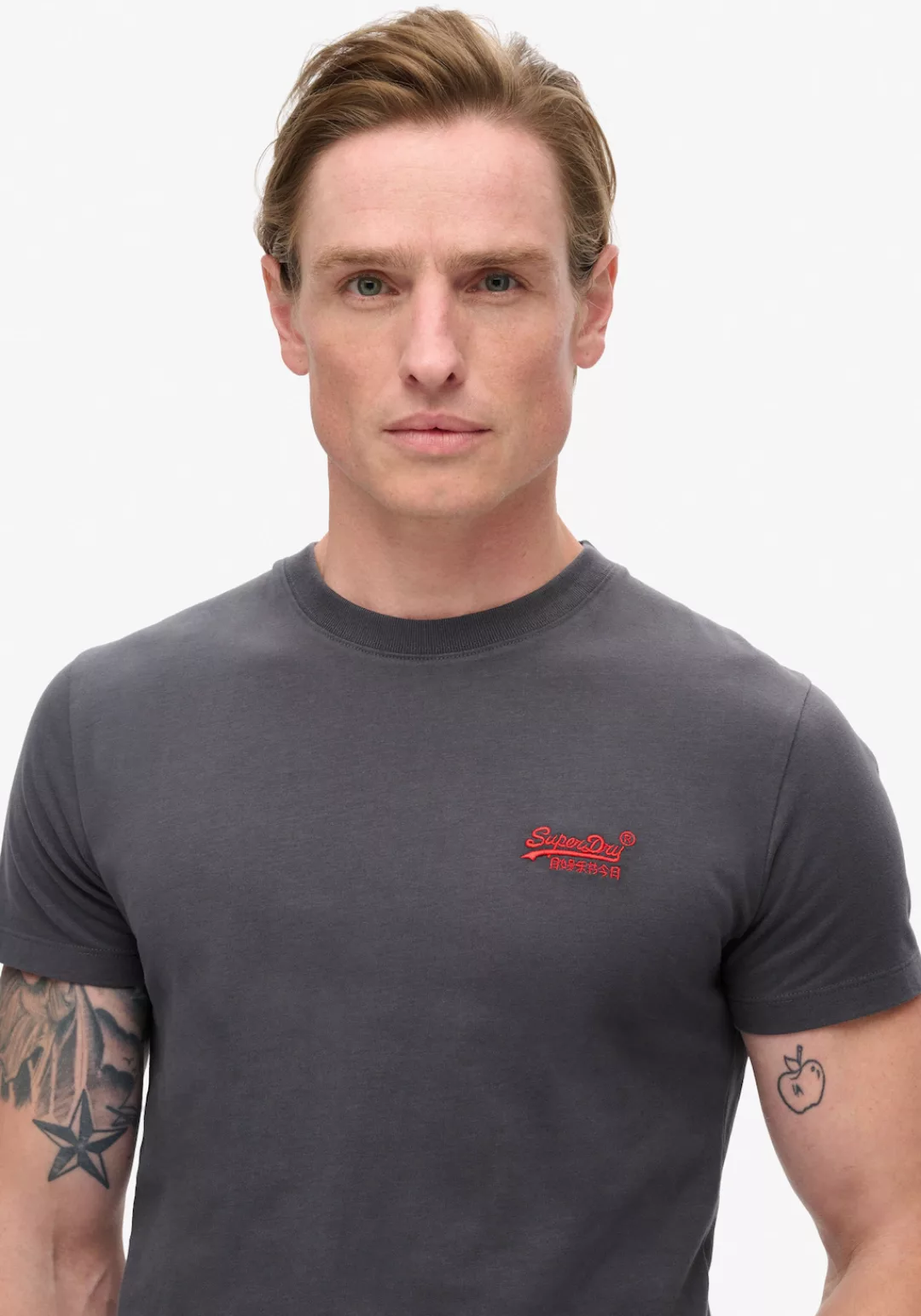 Superdry Rundhalsshirt "ESSENTIAL LOGO EMB TEE" günstig online kaufen