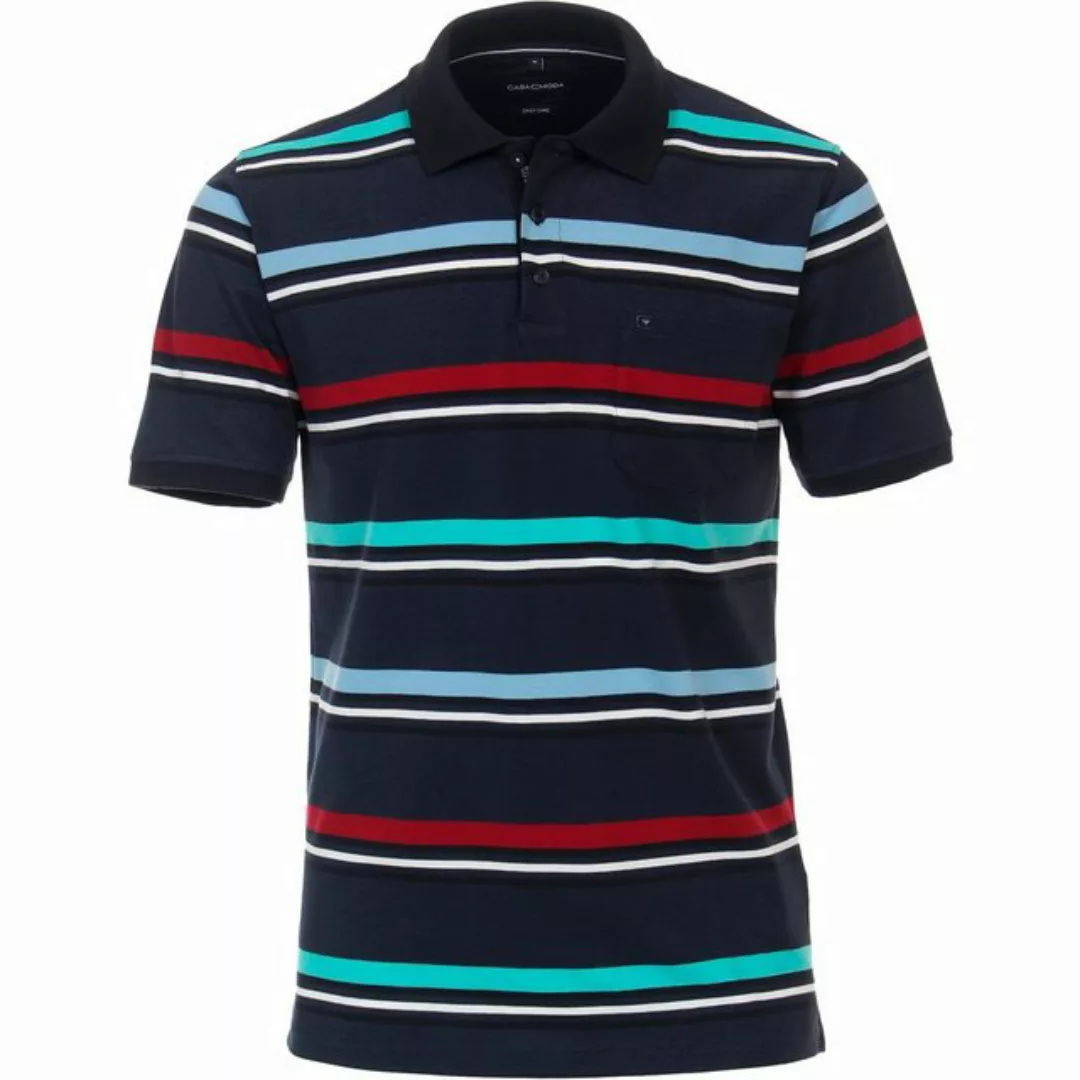 CASAMODA Poloshirt CasaModa Poloshirt easy care navy gestreift Übergröße günstig online kaufen