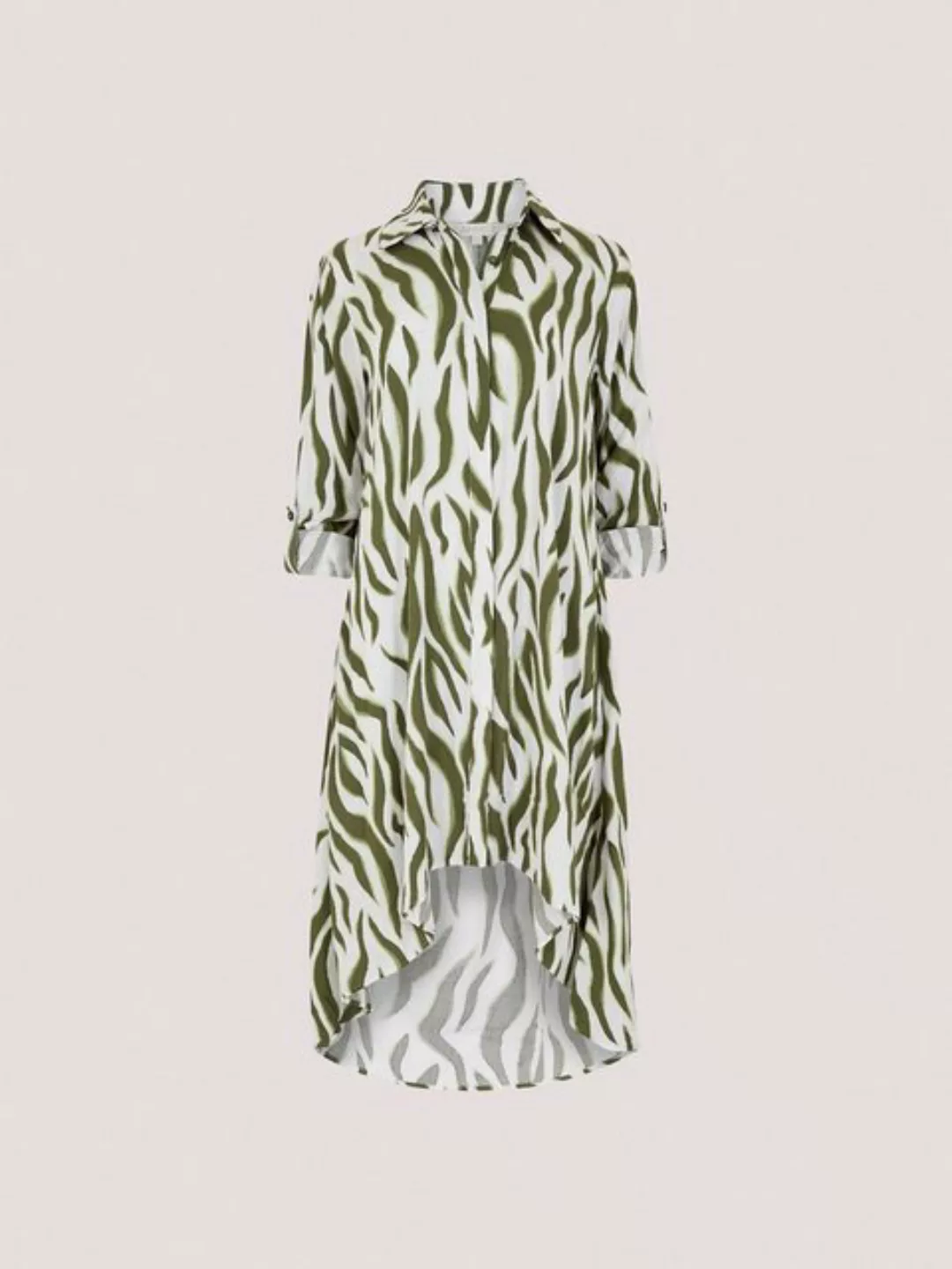 Apricot Sommerkleid mit Zebra-Muster, asymmetrisch günstig online kaufen