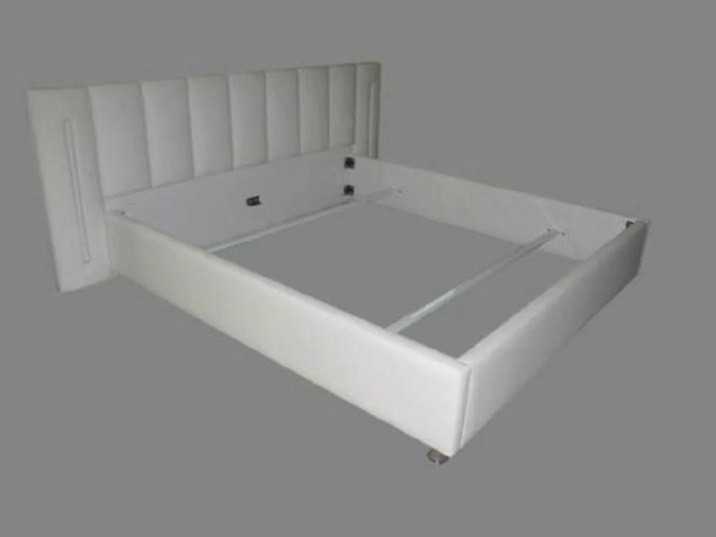 JVmoebel Bett Leder Design Bett Doppel Betten Ehe Modernes Hotel Gestell Lu günstig online kaufen