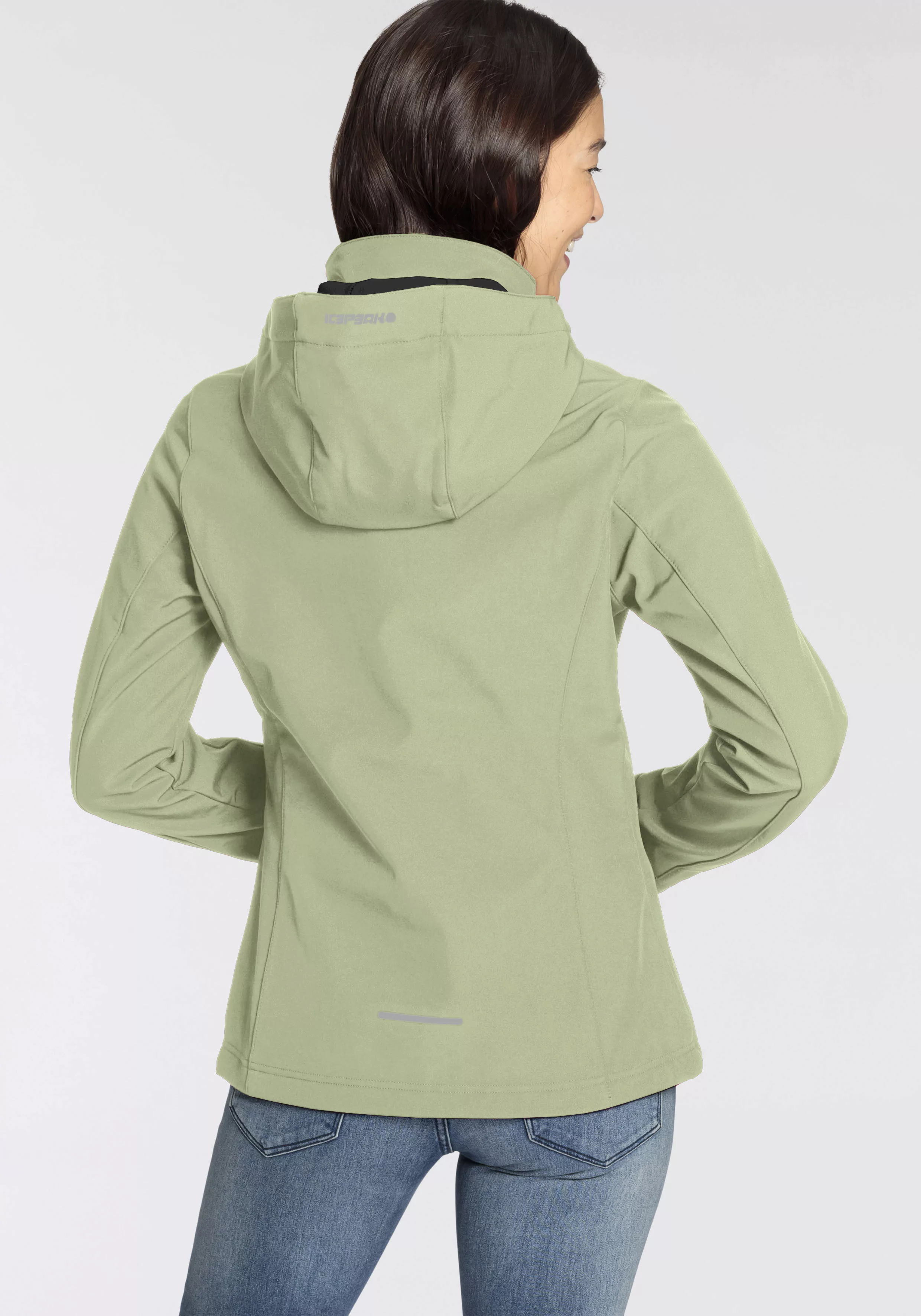 Icepeak Softshelljacke "D SOFTSHELLJACKE BRENHAM", mit Kapuze, mit hohem St günstig online kaufen