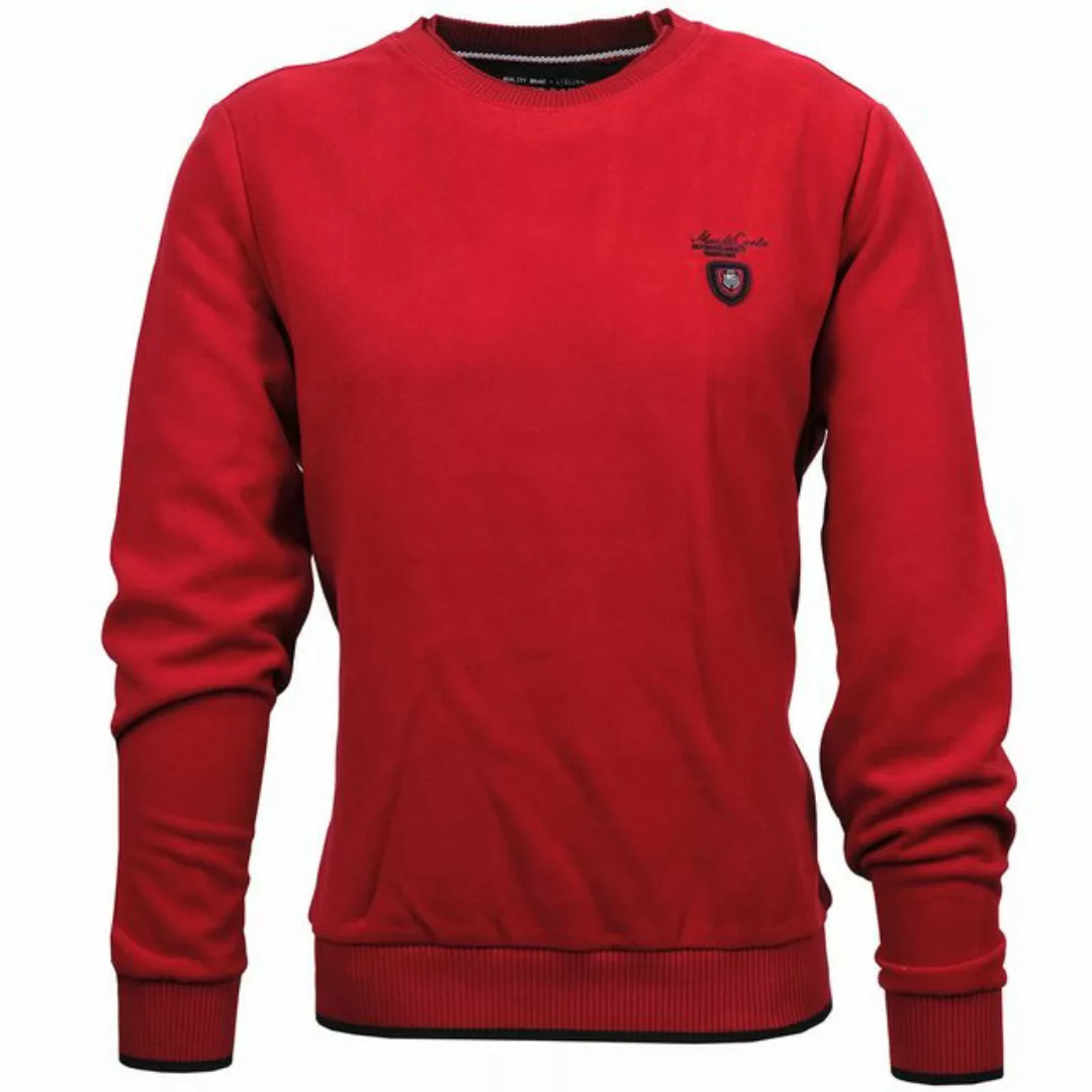 Mode Monte Carlo Sweatshirt Sweat-Shirt Rundhals Tomatenrot günstig online kaufen