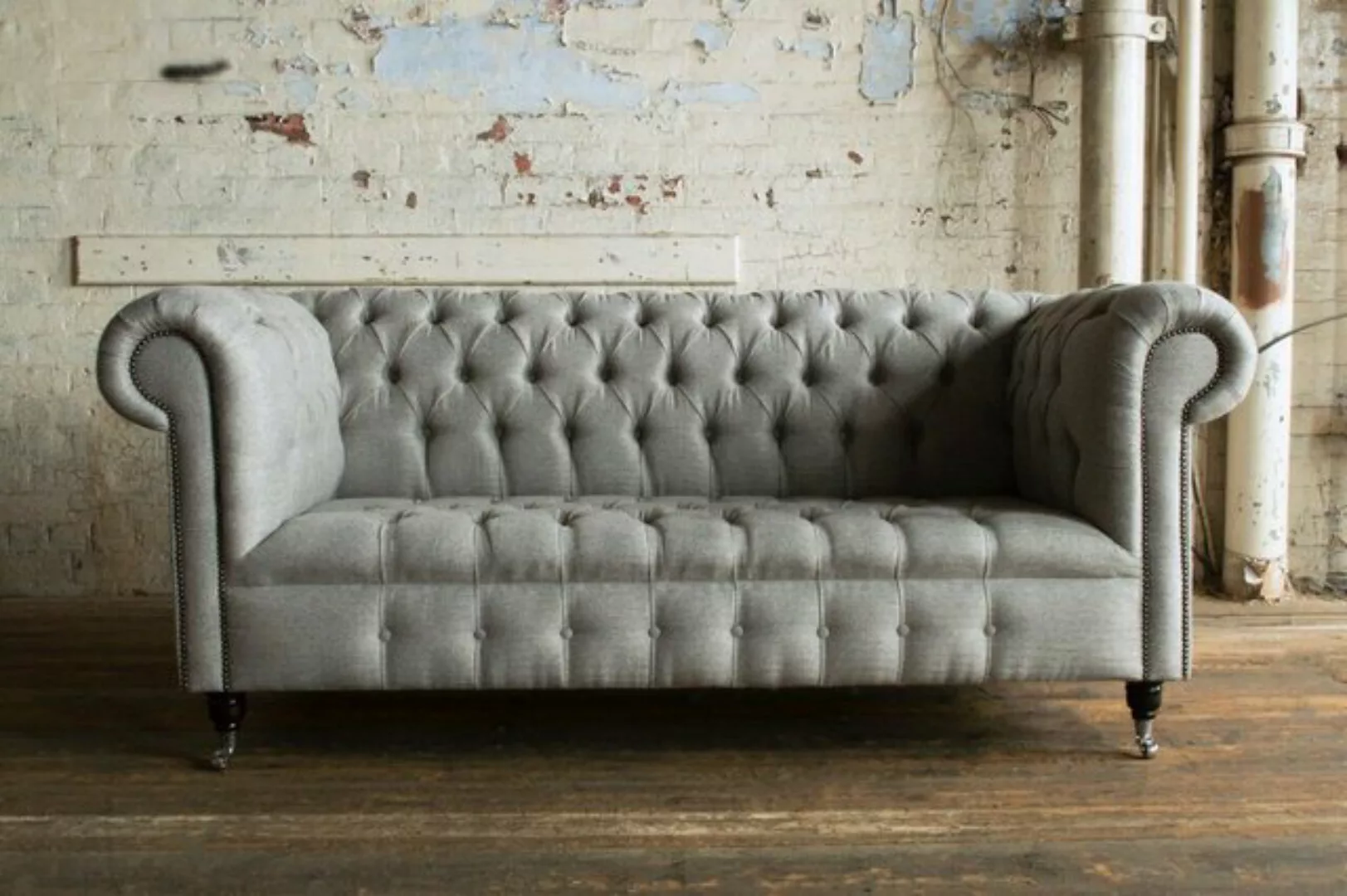 JVmoebel Chesterfield-Sofa Stoff Design Couch Polster Textil Modern Sofa Ch günstig online kaufen