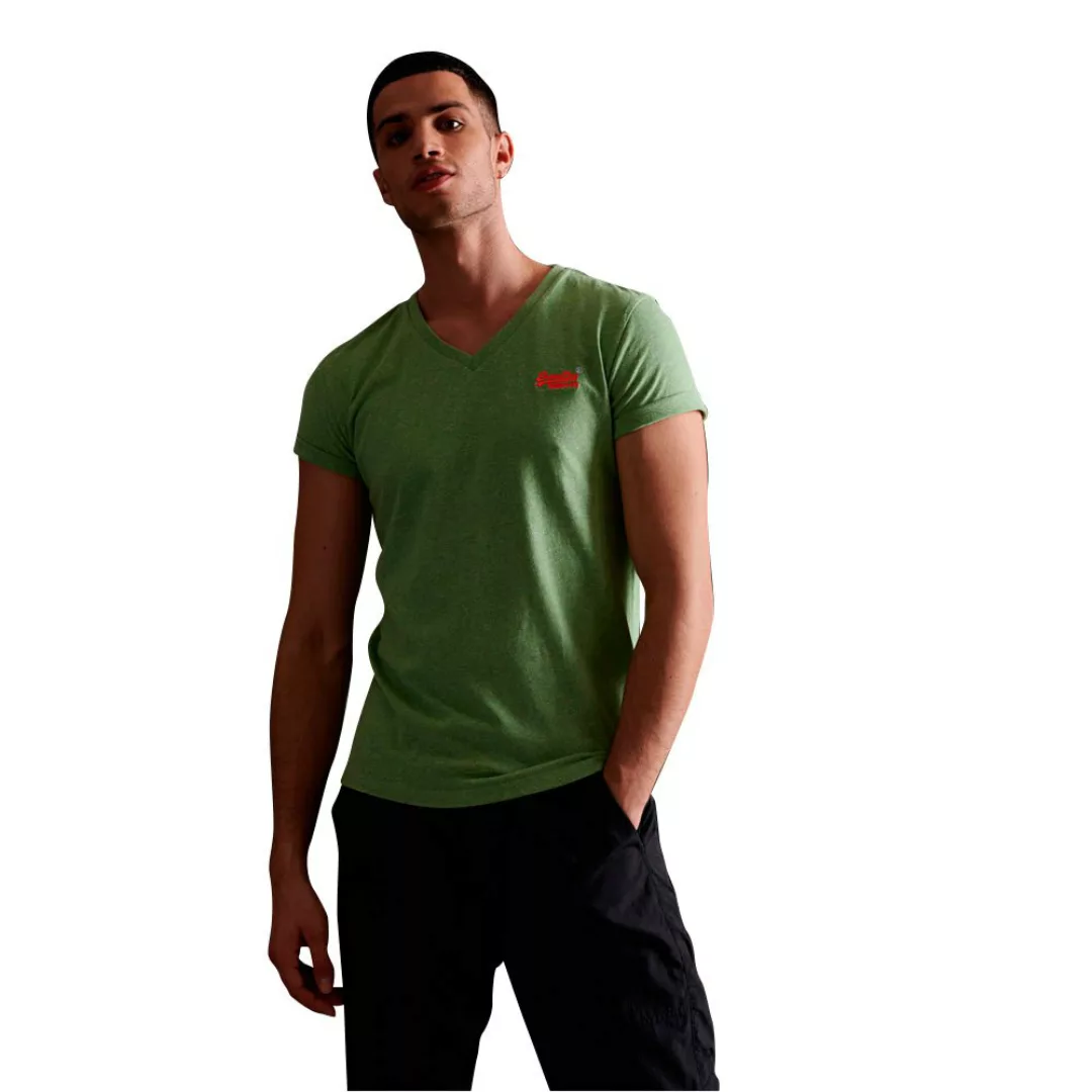 Superdry Orange Label Vintage Embroidered Kurzarm T-shirt S Shamrock Green günstig online kaufen