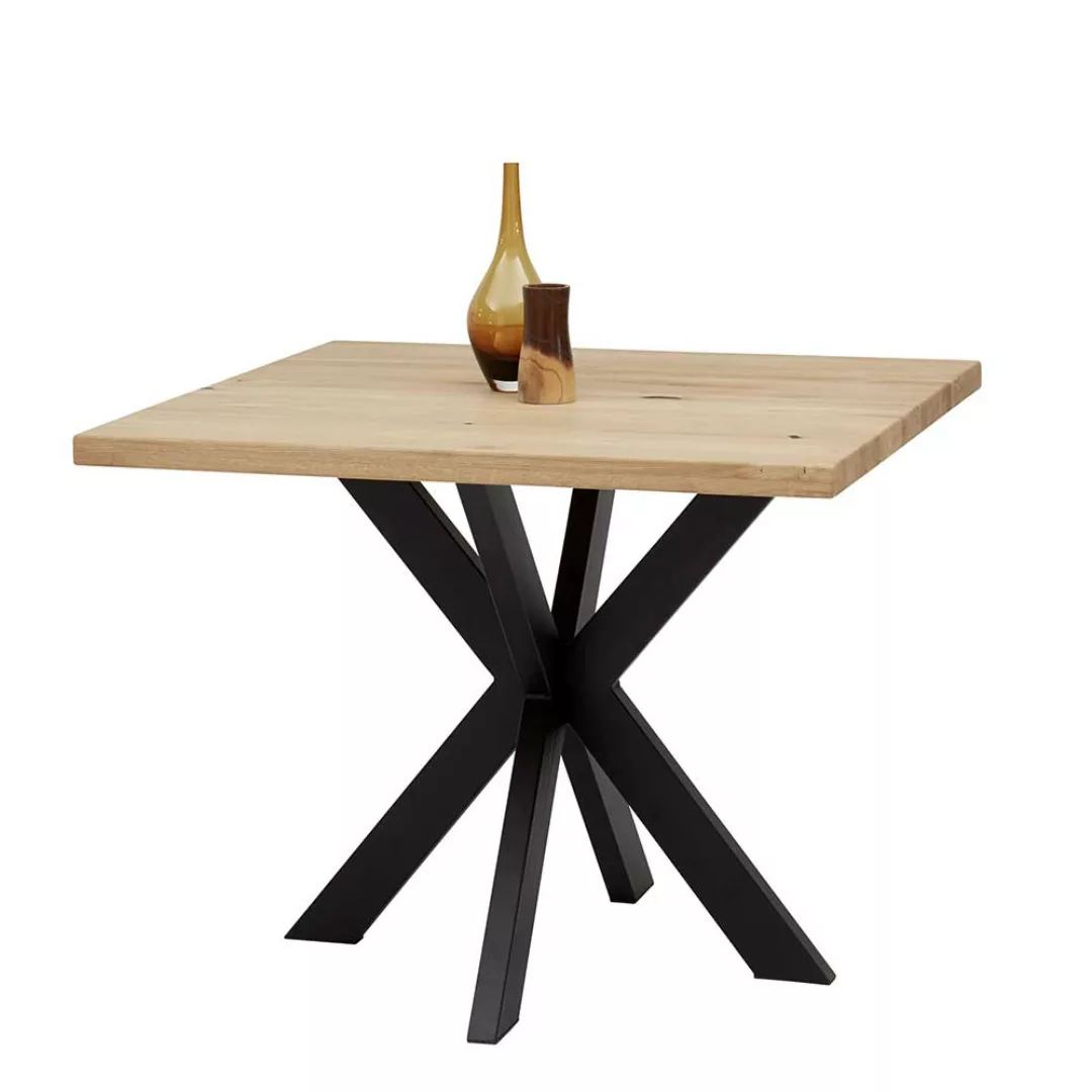 Kleiner Esszimmer Tisch 100x100 cm Industry und Loft Stil günstig online kaufen
