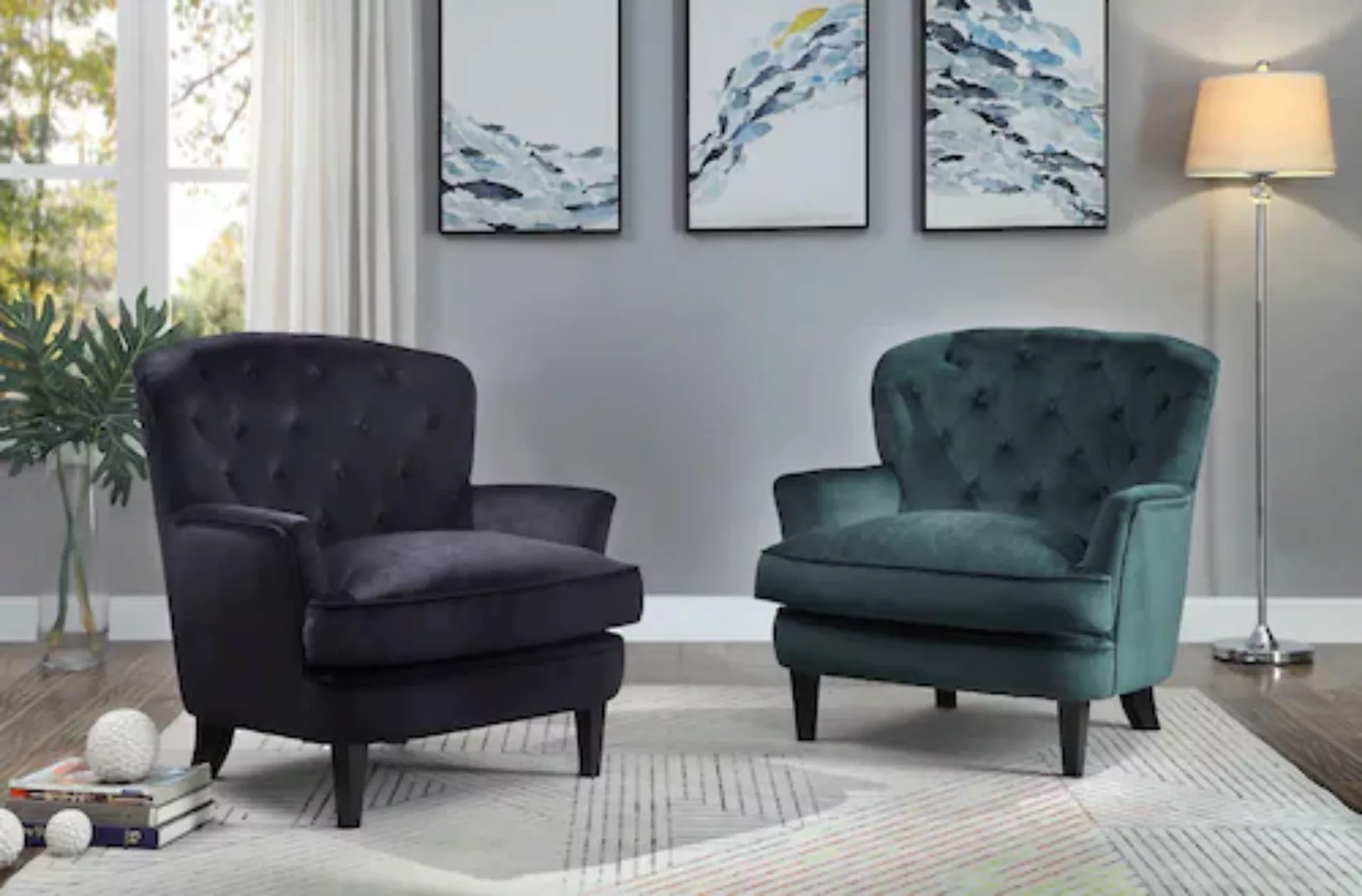 ATLANTIC home collection Sessel »Leo«, mit Taschenfederkern günstig online kaufen