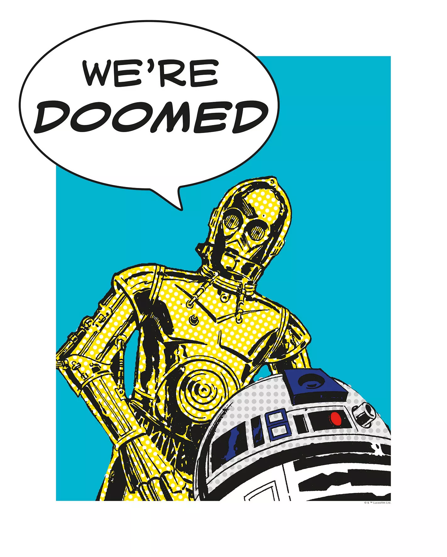 Komar Poster »Star Wars Classic Comic Quote Droids«, Star Wars, (1 St.), Ki günstig online kaufen