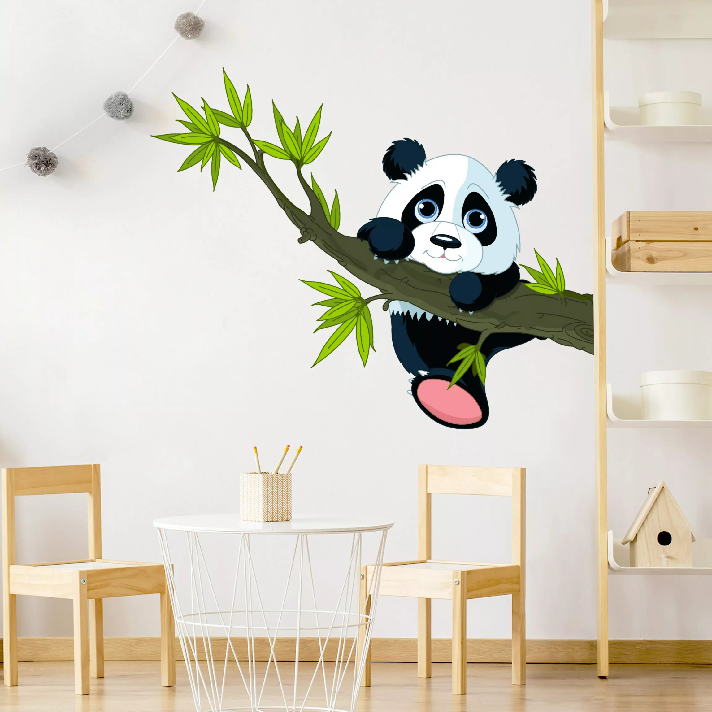 Wandtattoo Kletternder Panda günstig online kaufen