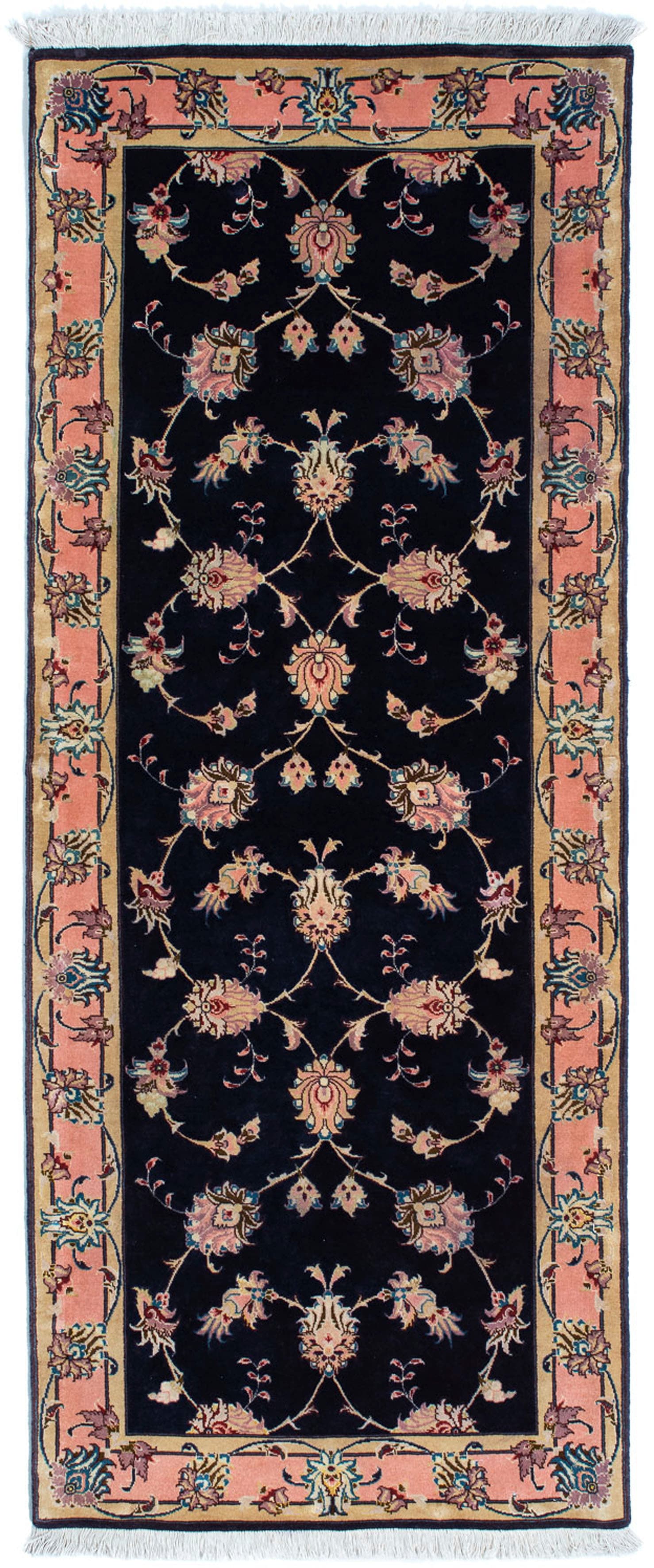 morgenland Orientteppich »Perser - Täbriz - Royal - 200 x 74 cm - dunkelbla günstig online kaufen