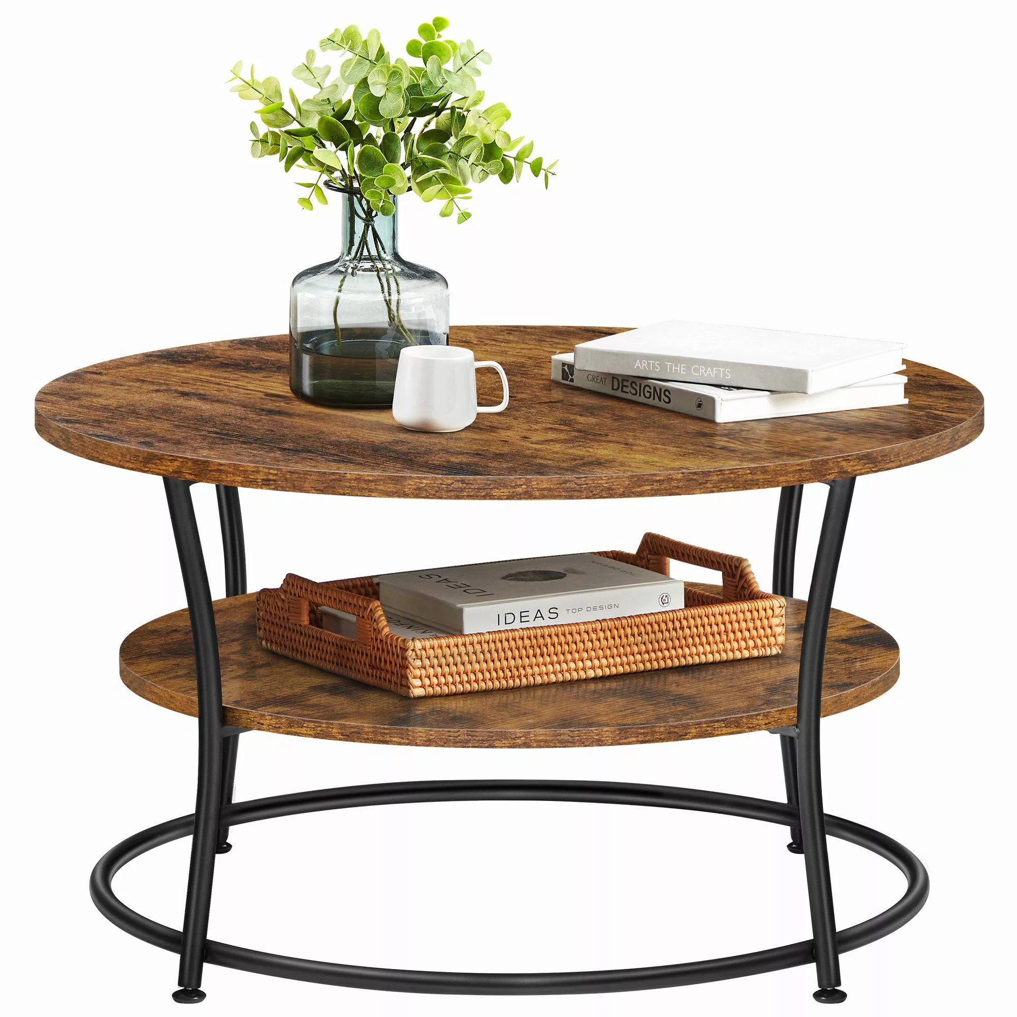 VASAGLE Couchtisch, Wohnzimmertisch, Sofatisch, Ø 80 günstig online kaufen